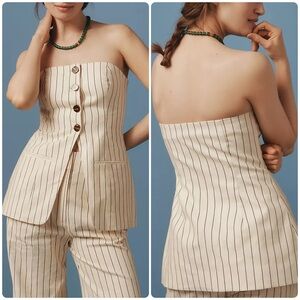 Simon Miller Mori Linen Strapless Top